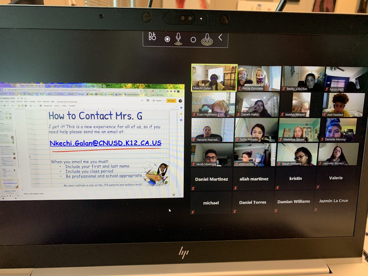 💻 First Day Classroom Visits look a little different this year! 

😀 But it’s still GREAT to see these <a href="/jfkmchs/">JFK High School</a> FACES! 

🖤WELCOME BACK!