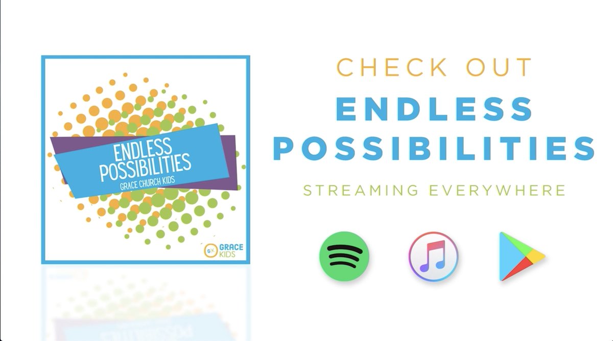 visit_grace's tweet photo. Have you downloaded our original song yet?! Our Grace Kids team worked so hard at putting together an awesome summer for your kiddos! Go download the original song “Endless Possibilities” on Spotify or Apple Music.
#reachkc #visitgracechurch #worship #worshipmusic #kidsworship https://t.co/FLyxzmDqRm