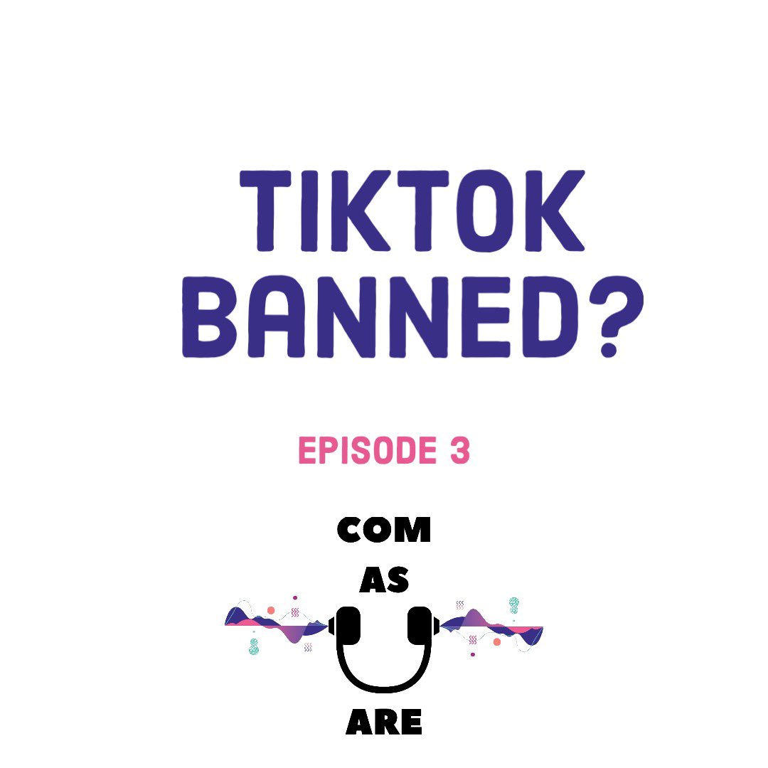 bu_comlab's tweet photo. COM as You Are’s 5th Episode: TikTok Banned? has arrived! Give it a listen at https://t.co/MWesEiDwMY and let us know in the comments if you think TikTok will stay around 🤔

#comasyouarepod #tiktokdown #bostonu #comlab https://t.co/sSG0au4Vax