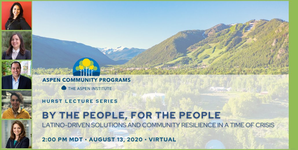 We are thrilled to welcome <a href="/DomenikaLynch/">Domenika Lynch</a> to the <a href="/AspenInstitute/">The Aspen Institute</a>! We are kicking off her first week with a panel discussion on why #Latinos are disproportionately impacted by #COVID. What can we do to address these fundamental problems of human welfare? Join us #LIVE on Thursday!