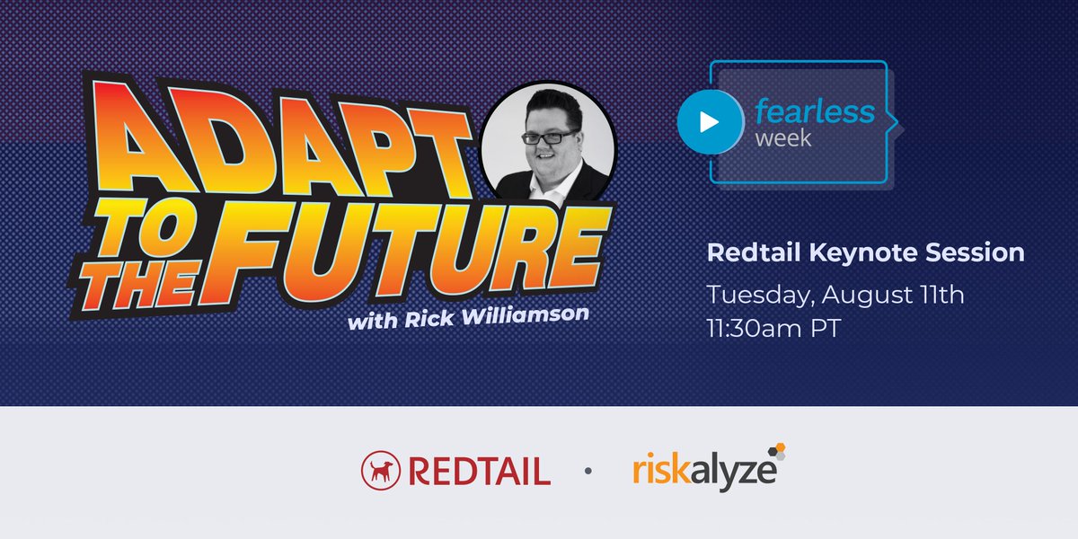 redtailtech's tweet image. Be sure to catch @RickyRedtail talk about adapting your business to the new future #FearlessWeek @RedtailCRM @Riskalyze