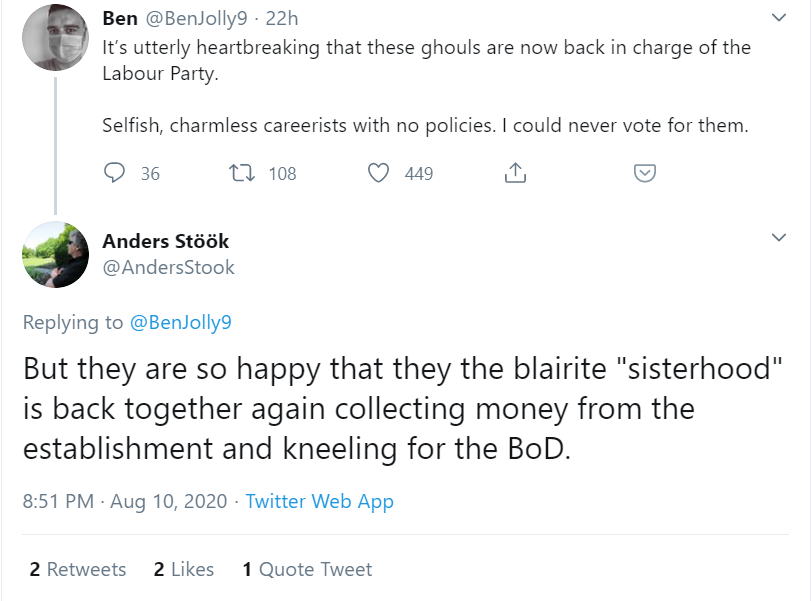 And then there's the antisemitism among the replies. Apparently only Jewish money would make anyone do something as evil as vote for bombing ISIS.