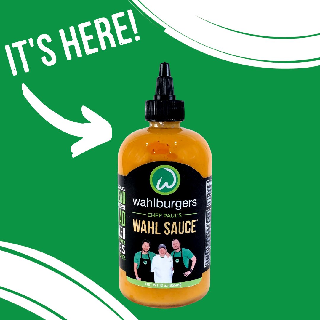 Wahlburgers's tweet photo. Big news!! If one thing is for certain, it’s that our Wahl Family LOVES Chef Paul’s special Wahl Sauce. Now available in select cities, you can buy our Wahl Sauce in your grocery store! 😍 Tag which grocery store you want to see Wahl Sauce on the shelves in below 👇🏼 #WahlSauce https://t.co/tbm6gjkt0a