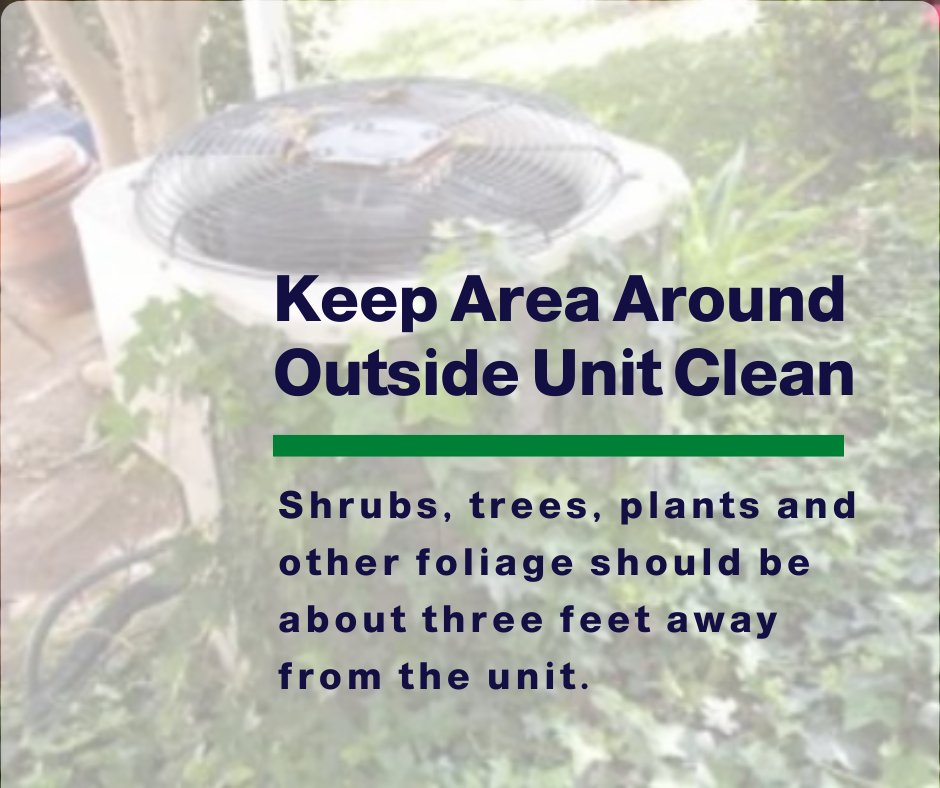 ForcedAirHVAC's tweet photo. Maintaining the landscape around your outdoor unit helps your HVAC system perform well and have proper airflow.
https://t.co/HA2EOs9ITZ
#hvac #hvacmaintenance #hvactips #hvactechnician #wisconsin https://t.co/80fpqIKUnt