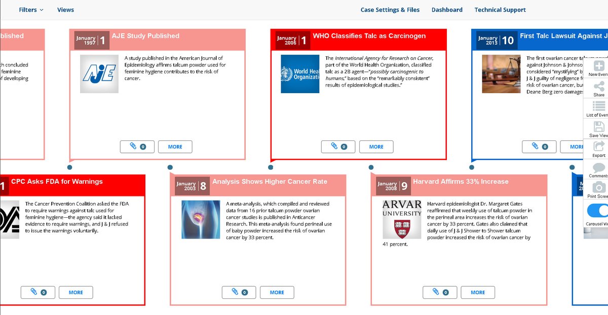 TrialLine's tweet photo. #TrialLine's carousel view allows #lawyers to display the important events in their #legalcase similarly to how they would be displayed in a PowerPoint presentation, right from within your web browser. Follow the link to learn how, and try… https://t.co/9jdTvJ9OMd https://t.co/YEDdXnX54S