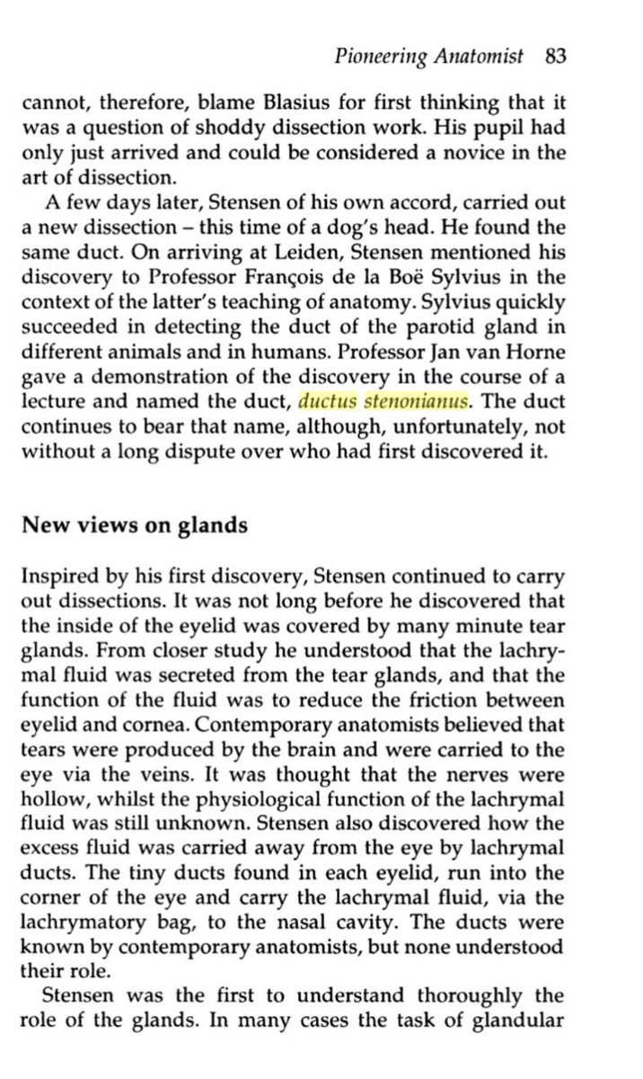 PerelmansPearls's tweet photo. Today's #MedHxMonday comes from a recent pt visit with tender parotid gland. Now understood and taken for granted this wasn't always the case with #glands here is some fun #history from Stensen who described the duct that bares his name (sorry for delay, #ScheduledTweetFail) https://t.co/nz1iKV4TFa