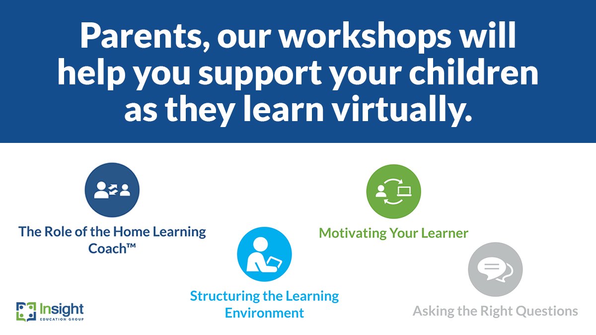 InsightEdGroup's tweet photo. Educators, let your students’ parents know about our Home Learning Coach™ workshops! We're providing parents with useful ideas, tools and connections to ensure the success of both themselves and their children during virtual instruction: https://t.co/2jIzmHPgQT.  

#PIAChat https://t.co/ji16tLFpWo