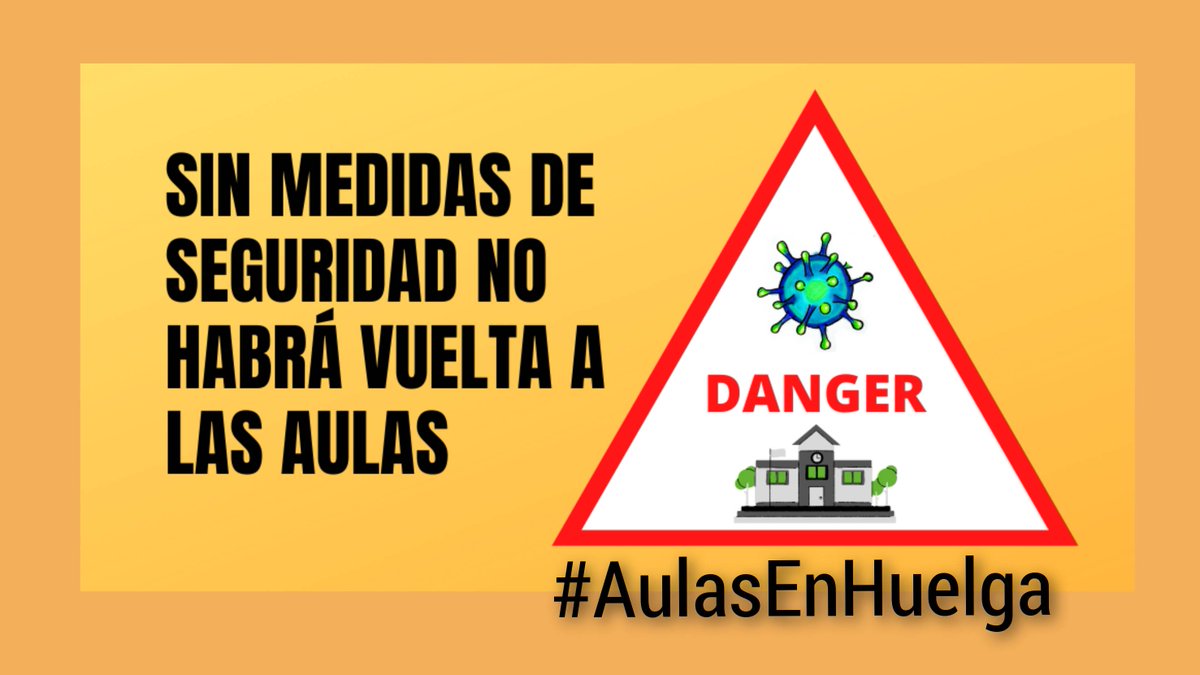 #AulasEnHuelga No vamos a permitir que la <a href="/ComunidadMadrid/">Comunidad de Madrid</a> anteponga sus intereses económicos y su afán por recortar a las necesidades reales de la Educación. Sin más vacantes docentes y sin bajar los ratios, NO vamos a volver a las aulas <a href="/IdiazAyuso/">Isabel Díaz Ayuso</a> <a href="/eossoriocrespo/">Enrique Ossorio</a> <a href="/CelaaIsabel/">Isabel Celaá</a>