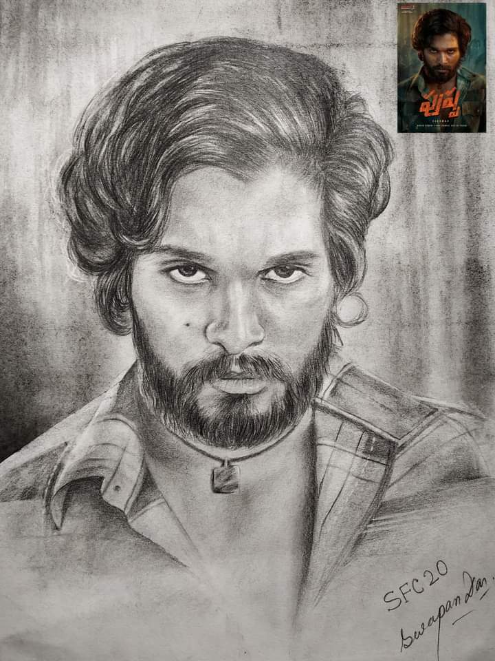 Sketch of the hero of Allu Arjun South This is no  Page 2  Samsung  Members