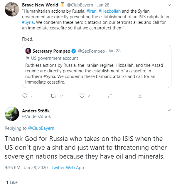 (Weirdly, the exact same people who think the Zionists made some Labour MPs want the UK to take on ISIS suddenly support the war on terror when it's Russia or Iran bombing ISIS...)