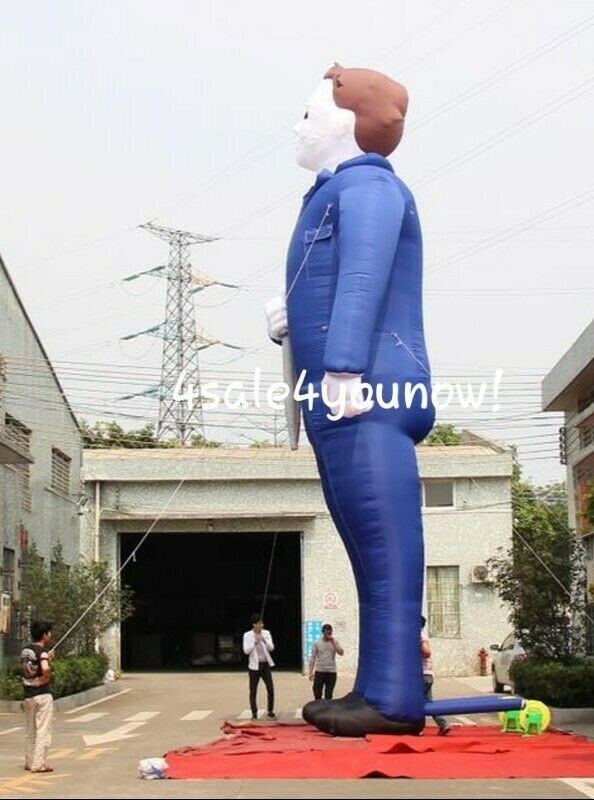 DinosaurDracula's tweet photo. Someone on eBay is selling an inflatable Michael Myers that's THIRTY-FIVE FEET TALL. https://t.co/i05O99f0qd