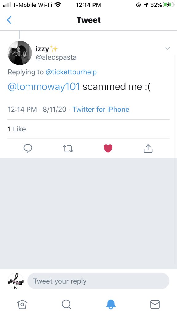 @/tommoway101 scammed a follower
