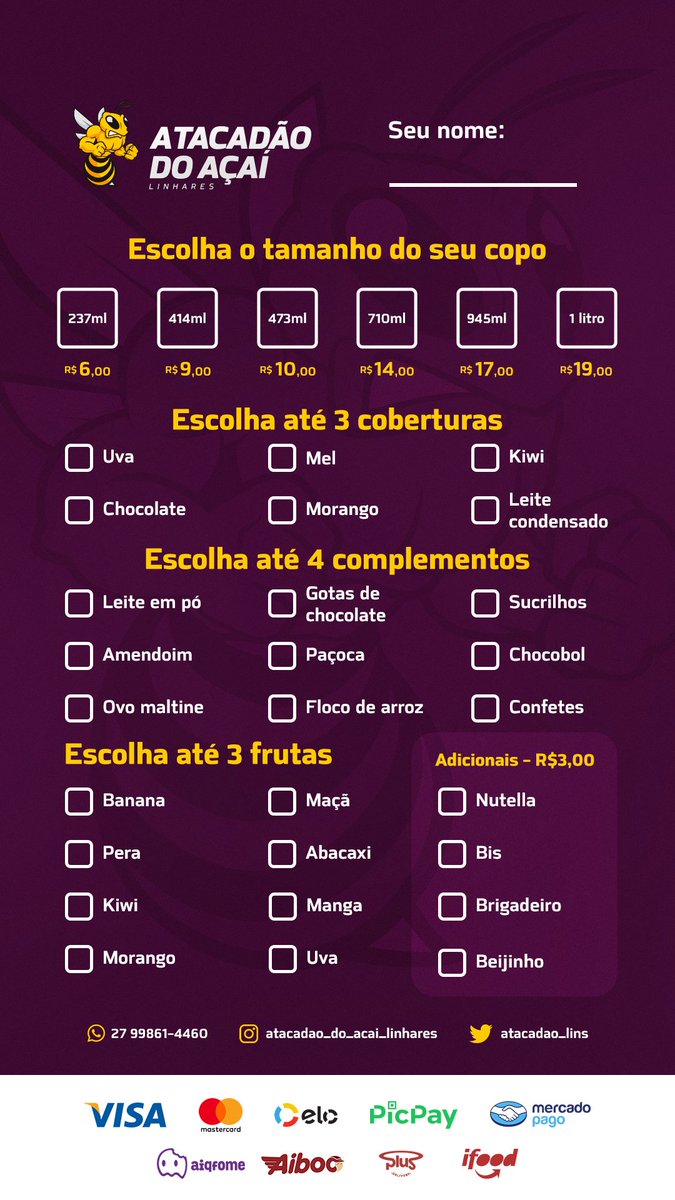 atacadao_lins's tweet photo. Preços atualizado ✔😋
Qualidade e preço que cabe no seu bolso 💲🍧 https://t.co/cWbZTc8njl