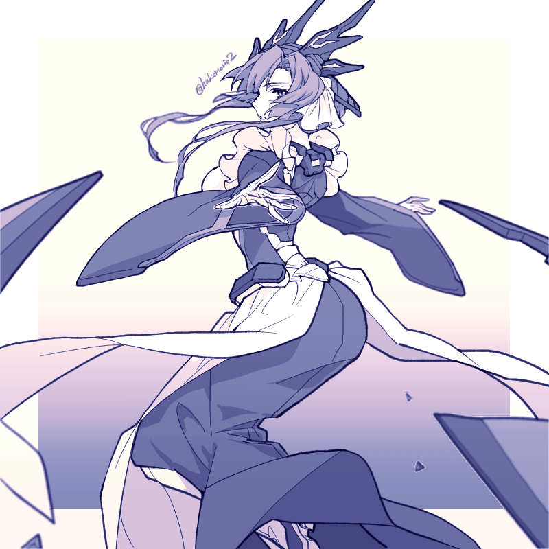 「【境ホラ】
鹿角さん。
ED曲聞いてたら描きたくなった。 」|ハコモリのイラスト