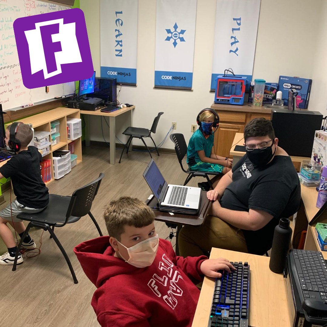 CodeNinjaHanovr's tweet image. Day 1 of Fortnite Camp round 2 was a hit! We look forward to seeing everyone again soon for Day 2!