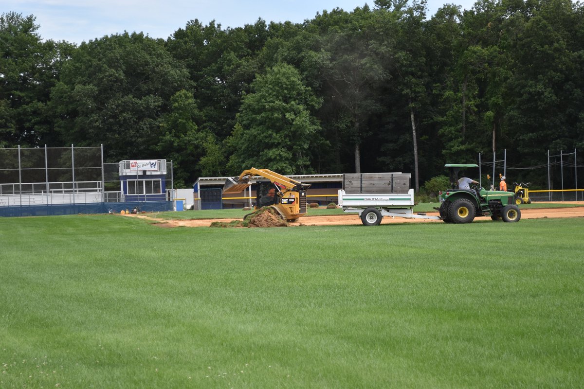 WSUOwlsBaseball's tweet photo. Field work starting up, new playing surface for this upcoming season. Hagan Field just went from good to great. https://t.co/Y3Hp5hKzEO