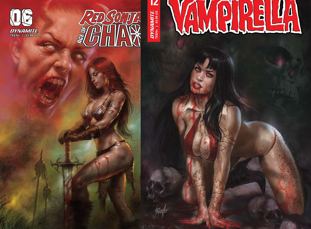 Previews: Red Sonja: Age of Chaos #6 & #Vampirella (Vol. 5) #12 - comicsforsinners.com/previews-red-s… - #AgeOfChaos #ChristopherPriest #ErgünGündüz #ErikBurnham #JonathanLau #RedSonja