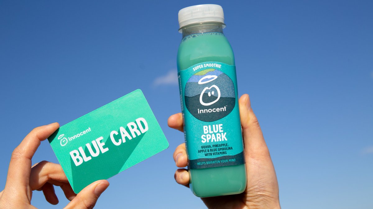 innocent's tweet image. FREE STUFF ALERT

We've made another blue drink. 

To win ONE HUNDRED blue drinks AND the first ever innocent Blue Card, retweet this tweet and use the hashtag #AnotherBlueDrink.

Loads of exciting terms and conditions apply. Please see below.