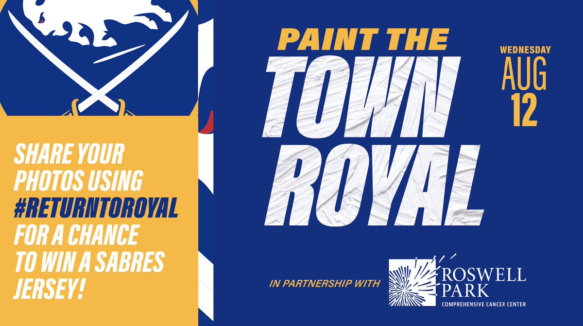 It's time to paint the town royal! 🎨

Post your pictures of how you're showing royal pride today with the hashtag #ReturnToRoyal and you could win a prize! 

<a href="/RoswellPark/">Roswell Park</a>