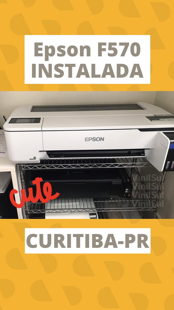 VinilSul's tweet photo. Mais uma F570 vendida! 🤩 Essa fofolete está instalada em Curitiba-PR.

#epson #estamparia #textil #estampariadigital #empreendendo #surecolor #vinilsul #impressoraepson #impressaosublimatica #textildesign #brindespersonalizados #sublimação https://t.co/Yttd7CFhul