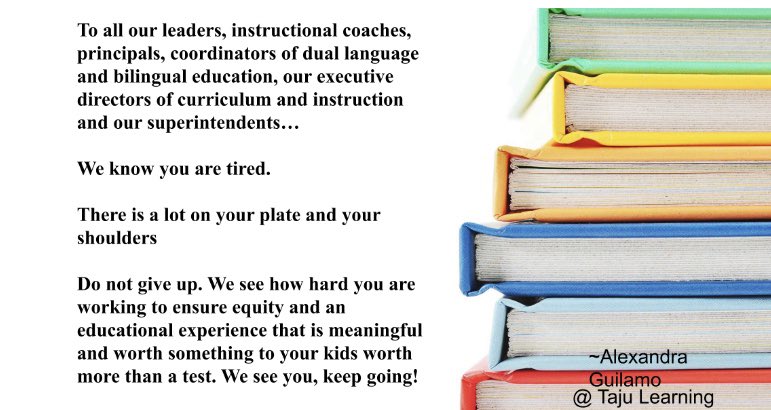 We see you and you are appreciated! #taju #learning #onemoreday #equity #leadership #bilingual <a href="/TajuLearning/">Alexandra Guilamo</a>