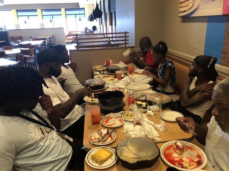 TGI_DMV's tweet photo. Let's EAT! Kenilworth Community breaking bread after Fun @ AutoBahn. #LoveMore https://t.co/KmYD5a5MeG
