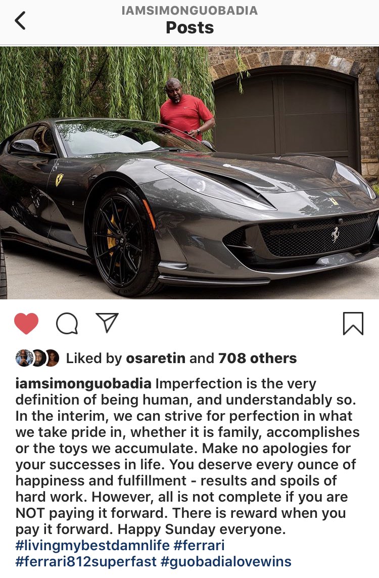 I have a cousin on Instagram who is making waves as he flaunts his wealth publicly. Many don't understand why he does it but I do now. Sometimes, you have to show people that you are far ahead to gain respect and some dignity. His gorgeous wife is always live on Instagram too.