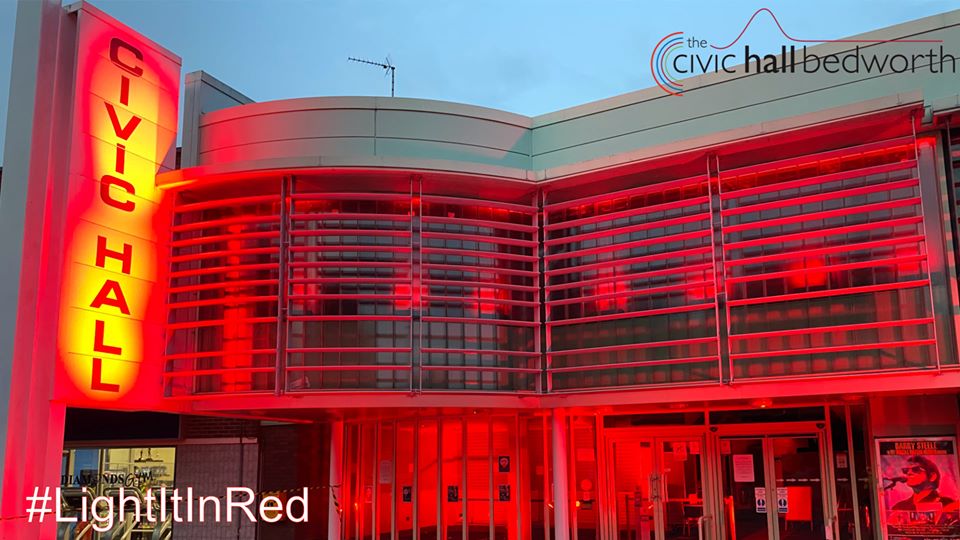 Just a bit of personal opinion, but great to see <a href="/BedworthCivic/">Bedworth Civic Hall</a> taking part in the #LightItInRed event which sees venues and arts organisations up and down the land illuminate their buildings in red. As soon as it's safe the Civic needs to open!  <a href="/live_coventry/">CoventryLive</a> <a href="/BBCCWR/">BBC Coventry & Warwickshire</a> <a href="/dj_ison/">David Ison</a>
