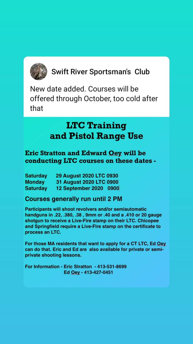 TacticalEMS625's tweet photo. The updated MA-LTC schedule. https://t.co/q4IHtmzsJa