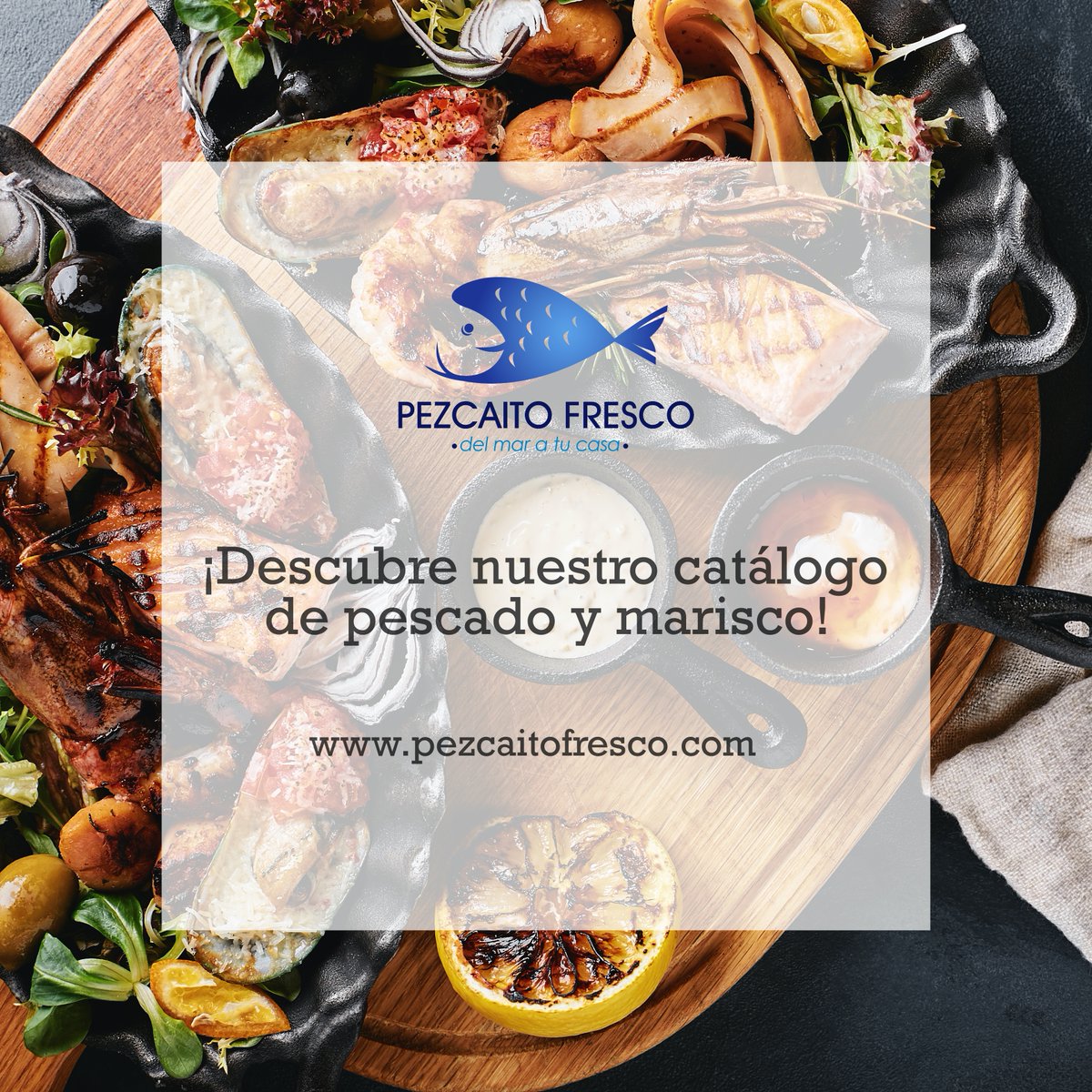 Nuestro catálogo de pescado y marisco disponible en nuestra web.

¿A qué esperas para hacer tu pedido? pezcaitofresco.com