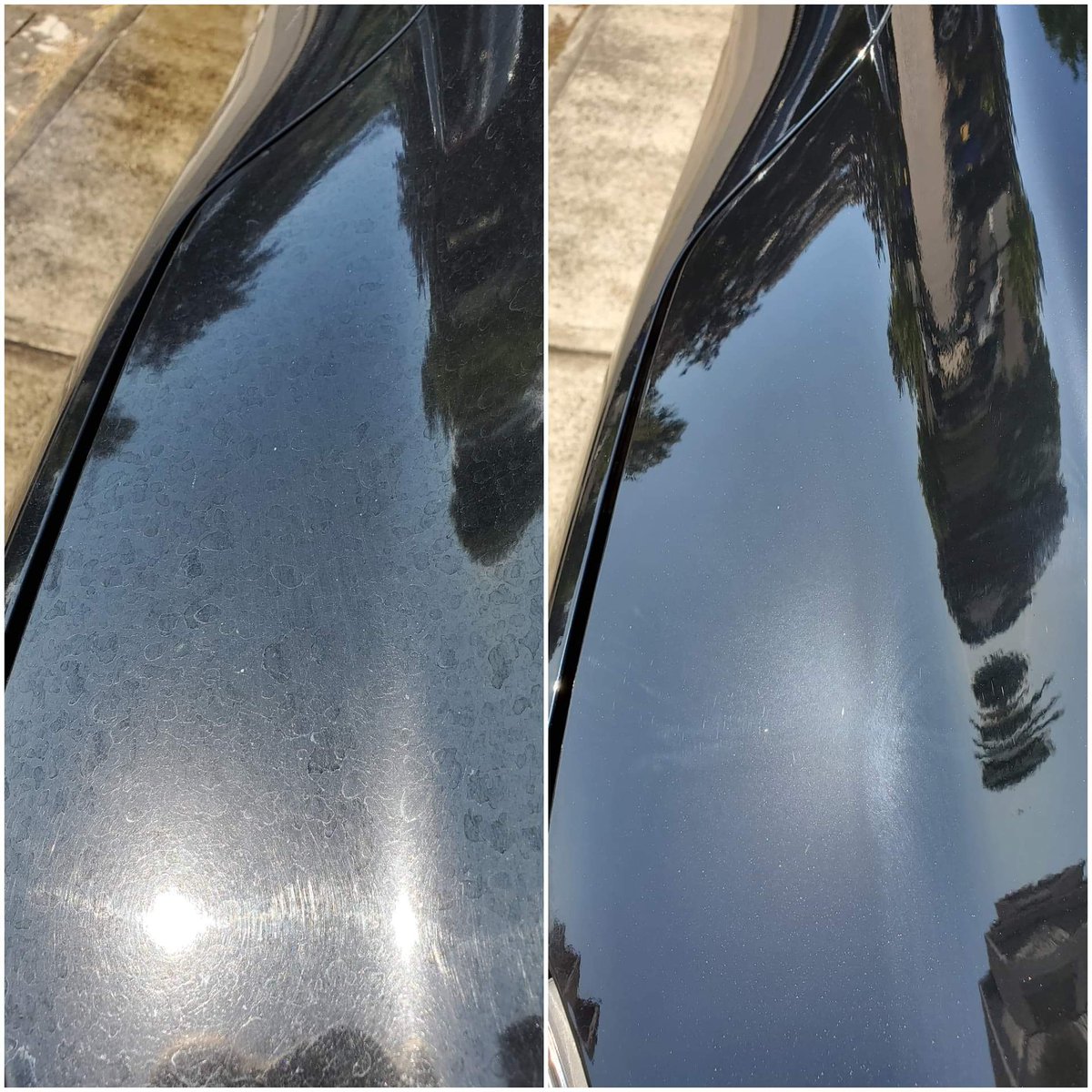 GameOverPDX's tweet image. Buffing out a a ton of waterspotd and scratches before ceramic coating. Lot of work ahead of me on this one