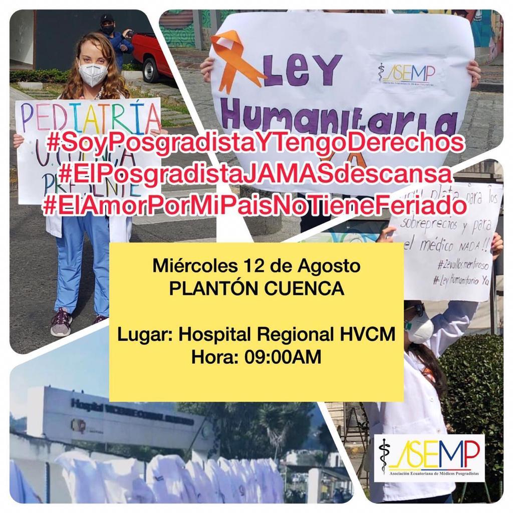 jennytat28's tweet photo. #ASEMP Cuenca #SoyPosgradistaYTengoDerechos por el pago se nuestras becas y el cumplimiemto de la #LeyHumanitaria https://t.co/gj8zCn8uYp