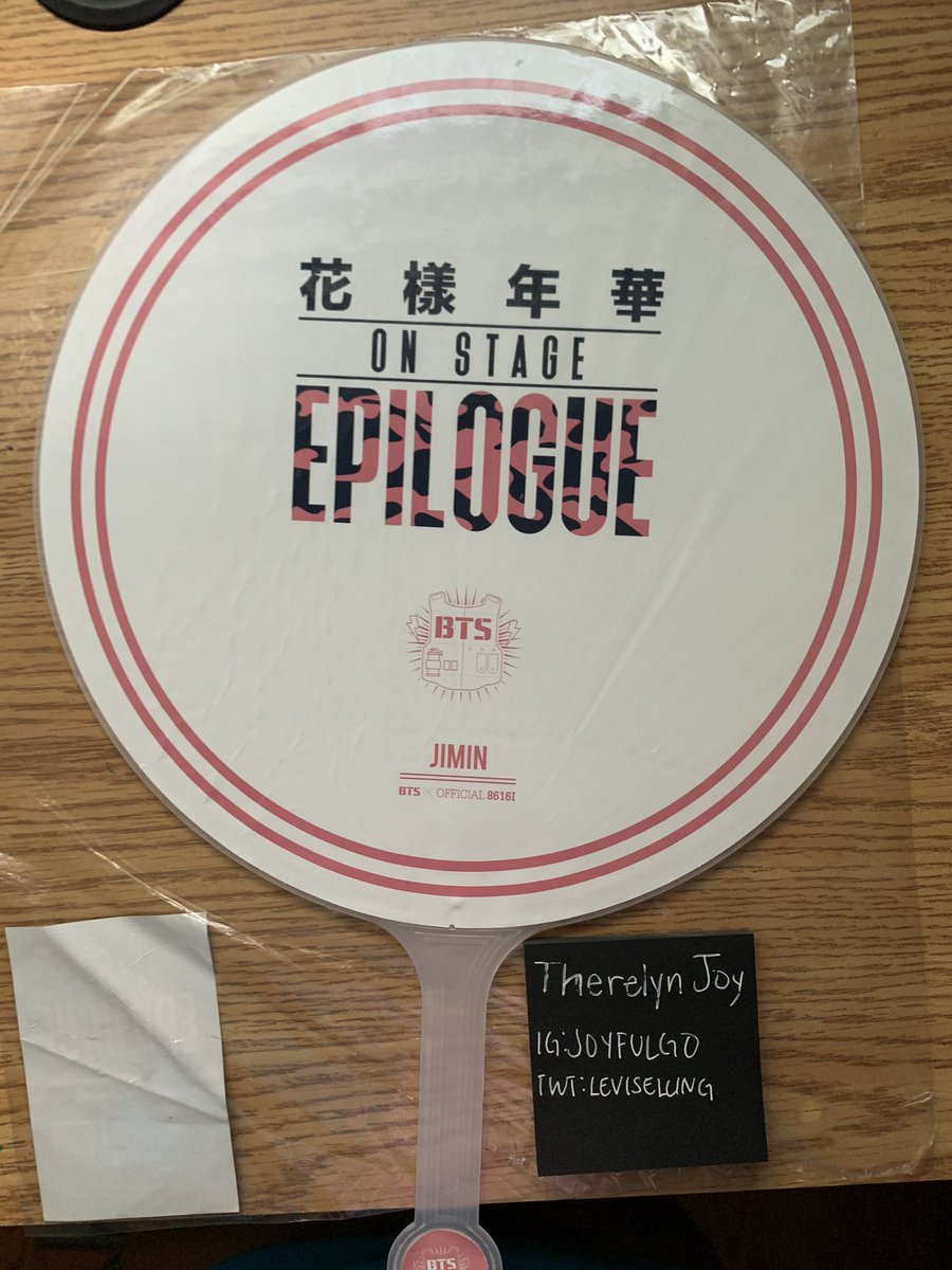 LeviSelling's tweet photo. [Auction] Jimin Hyyh Epilogue Picket

starts at: 65USD 

ends: 16/08/20 11PM est 

bid on fb group, link in the replies 💜

tags: #jimin #jiminpicket #btssale #btssell ?? idk https://t.co/tGvloThAaH