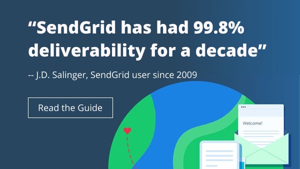 Maybe you need to appeal to a more cautious person with an appeal to trust--the next persuasive method.(I don't think JD Salinger uses SendGrid, BTW, but since I get to make up their copy from whole cloth for this ad, I trust his estate will forgive me)