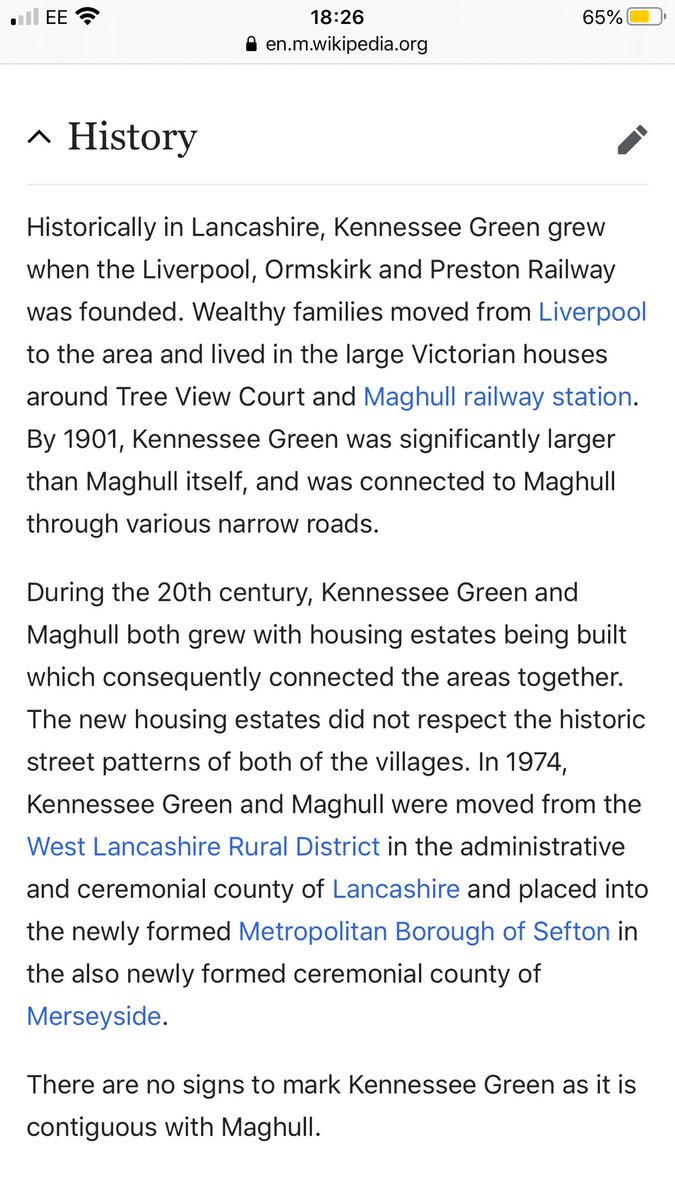 I’ve lived in the town of Maghull for 40 years (and 3 days) and last night I learned something brand new; Maghull isn’t alone. There’s another secret village hidden inside maghull: KENNESSEE GREEN. Blown my mind. #Maghull