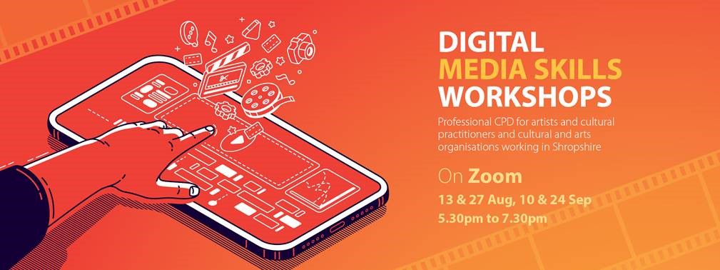 Digital Media Skills Workshops

Please contact Alexa Pugh, Arts Development Officer, Shropshire Council for more information – email: alexa.pugh@shropshire.gov.uk