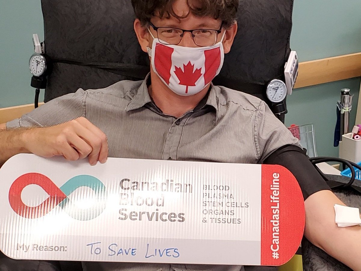 JBExplores's tweet photo. #54! Thrilled to give blood just around the corner from the @AME_BC office at @CanadasLifeline. And I see the grab-and-go Peak Freans waiting for me #cookiesforlife https://t.co/1JmqW4BofF