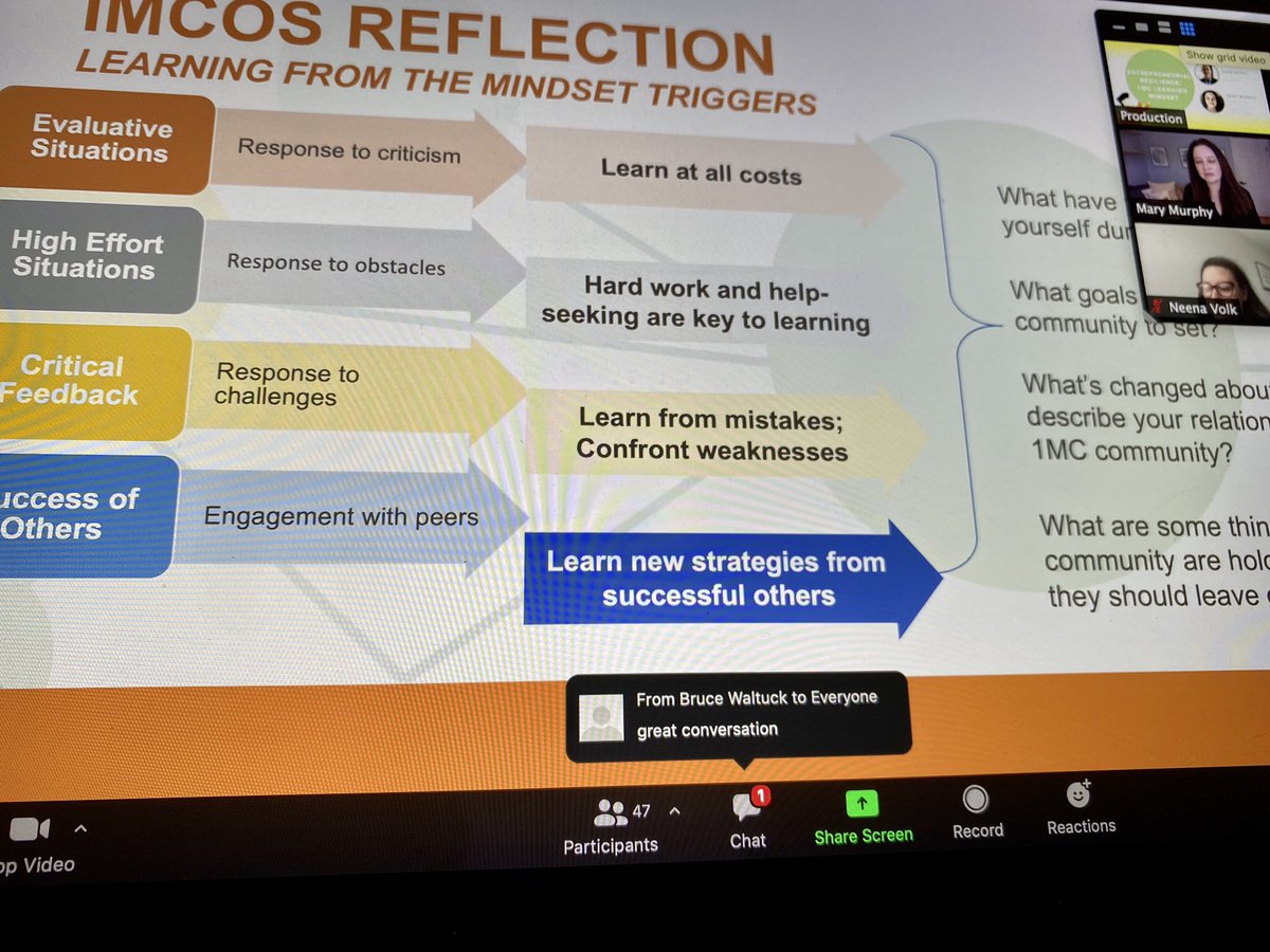 Loving today’s #1MCOS sessions 🧡☕️