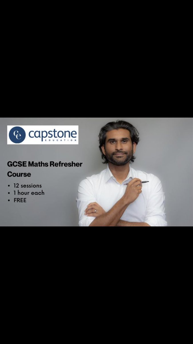 Capstone_Ed's tweet image. If you know anyone going into Year 11 this September, there’s still time to secure a place on our GCSE Maths Refresher Course. It includes live-streamed lessons and a whole lot more! What’s even better - this course is absolutely FREE! Here’s the link

online.capstoneeducation.co.uk