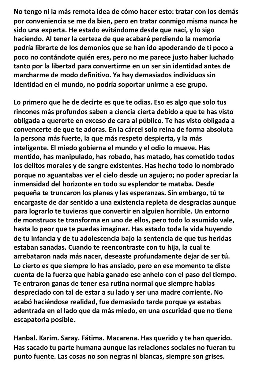 latchzz's tweet photo. Una carta escrita por Zulema, después de que fuera consciente de la existencia de su tumor, cuya destinaria es ella misma. Una carta que decidió hacer para asegurarse de que tendría algo en lo que apoyarse si perdía la memoria antes de que decidiese buscar su muerte. https://t.co/AP6Shzl1B8