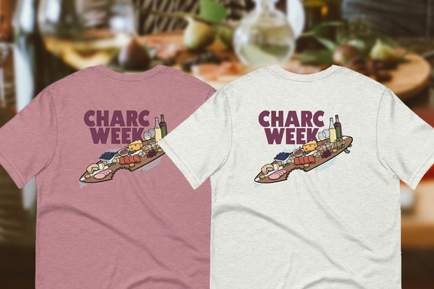 circlingbackpod's tweet photo. Grab a pinot, some chutney, and a cocky amount of prosciutto because it's Charc Week.

Shop the official shirt: https://t.co/aCYFIPuSjK https://t.co/0r2PeHw0q7