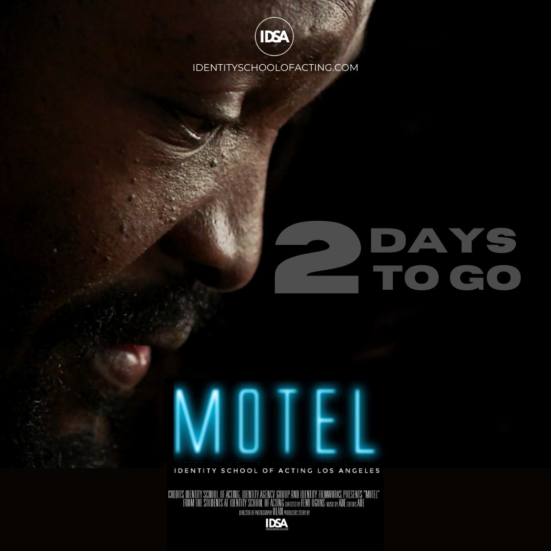 identityacting's tweet photo. #IDSA is excited to present the online global premiere of our IDSA #LosAngeles Filmcase, #MOTEL. An anthology of eclectic short films from #actors at IDSA.

Premiering on Thursday 13th August at 8pm (UK time), 12pm (LA time).

Join the countdown. https://t.co/U3GF4L33n9 https://t.co/OHjATctPnP