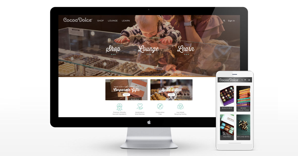 We’re happy to help soothe 2020 stress through the power of chocolate with the launch of Cocoa Dolce Artisan Chocolate’s new website. Beautiful design is paired with e-commerce power to enable easy online shopping. <a href="/CocoaDolce/">Cocoa Dolce</a> bit.ly/3fE5hZ5