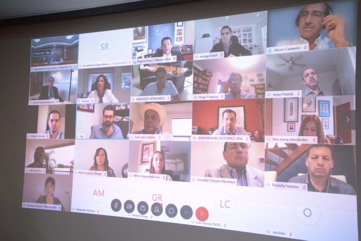 vmva1950's tweet image. En reunión c/ integrantes de la industria cárnica, agrupados en la nueva organización #MéxicoUnido #ProteínaAnimal, acordamos acciones p/ promover el consumo de producto nacional, en apoyo también a nuestros ganaderos, y hacer frente juntos a los efectos de la actual pandemia.