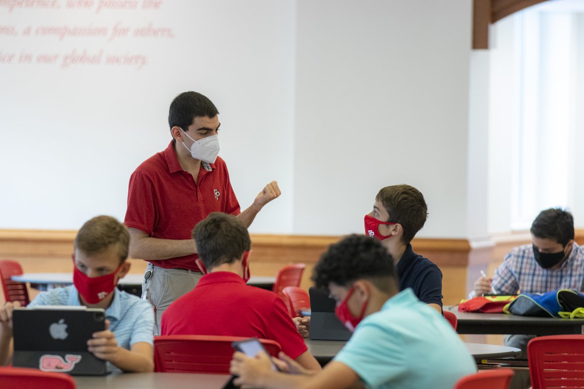 fairfieldprep's tweet photo. PHOTOS: The @fairfieldprep Summer School program kicked off this month, welcoming incoming freshmen who gathered in cohorts while masked and physically distant. More photos here: https://t.co/zquDf6pZYE #AMDG #PrepforPrep https://t.co/RVp7YnvHnS