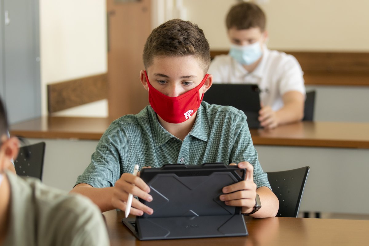 fairfieldprep's tweet photo. PHOTOS: The @fairfieldprep Summer School program kicked off this month, welcoming incoming freshmen who gathered in cohorts while masked and physically distant. More photos here: https://t.co/zquDf6pZYE #AMDG #PrepforPrep https://t.co/RVp7YnvHnS