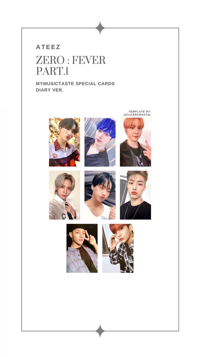 ATEEZ FEVER pt.1 THANXXサン トレカセット MMT ateez album wishlist template zero : fever part 1 all members MMT