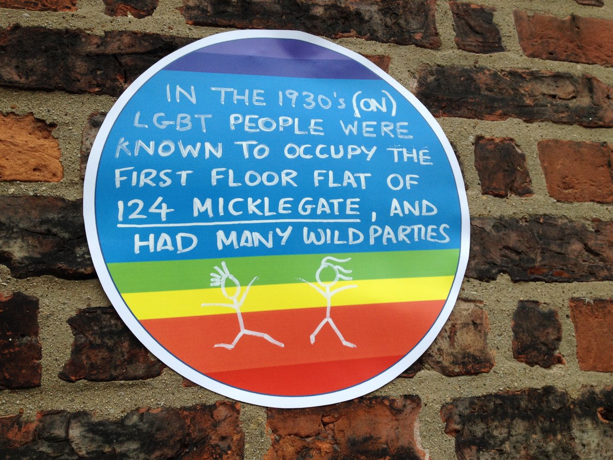 TheSAHGB's tweet photo. Our newest piece on #queerheritage comes from @krheyam, who discusses the queer history of places and the Rainbow Plaques project in York 
https://t.co/LxbTwMKzi8 https://t.co/ynw0y9JYHQ