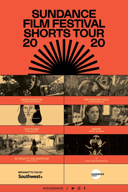 AFISilver's tweet photo. 2020 Sundance Film Festival Shorts Tour opens in our Virtual Screening Room tomorrow, Aug. 12!
This touring showcase of 6 curated #shortfilms from @sundancefest includes fiction, #animation & documentaries. #BenevolentBa #TheDeepestHole #HotFlash #Meats #T #SoWhatIfTheGoatsDie https://t.co/jajPCrAO5N
