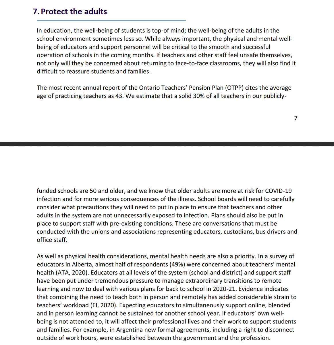  #GentleReturn Consideration 7: Protect the adults https://www.oise.utoronto.ca/preview/lhae/UserFiles/File/Gentle_Reopening_of_Ontario_Schools-2020.pdf  #OntEd  #BackToSchool  #SafeSeptember /8